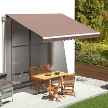 Load image into Gallery viewer, Awning Top Sunshade Canvas 3 x 2,5m to 6 x 3.5m (Frame Not Included) Pasal brown 400 x 350 cm 