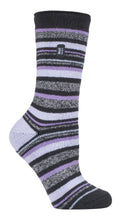Load image into Gallery viewer, Heat Holders - Ladies Lite Socks (New) Pasal Stripe (Inter Galactic) 4-7 UK 