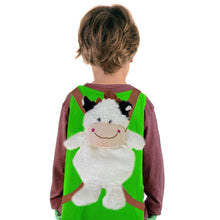 Load image into Gallery viewer, DNO CCA Kids Animal Rucksack Backpack Plush Cute Zoo Toy Lunch Bags For Children Toddler[Cow] Unbranded 