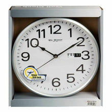 Load image into Gallery viewer, Widdop William Day/Date Wall Clock - Silver Widdop 