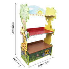 Load image into Gallery viewer, Fantasy Fields Large Kids Bookshelf Bookcase Toy Organiser With Drawer W-8268A pasal 
