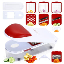 Load image into Gallery viewer, Kitchen Vegetable Cutter with 3 Interchangeable Blades Stainless Steel Vinsani 
