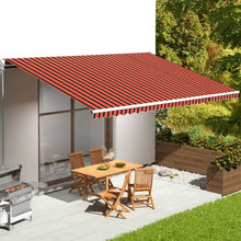 Load image into Gallery viewer, Awning Top Sunshade Canvas 3 x 2,5m to 6 x 3.5m (Frame Not Included) Pasal orange and brown 600 x 350 cm 