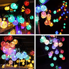 Load image into Gallery viewer, Planet Solar 30 Multi-Colour Crystal Ball Solar Powered String Lights 6m Planet Solar 