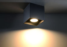 Load image into Gallery viewer, Ceiling Lamp QUAD 1 Black Square Shape Modern Loft Design LED GU10 SOLLUX 