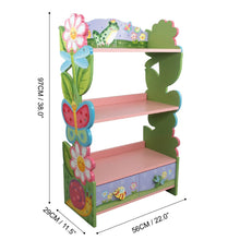 Load image into Gallery viewer, Fantasy Fields Kids Bookcase with Storage &amp; Drawer, Pink Bookshelf for Children pasal 