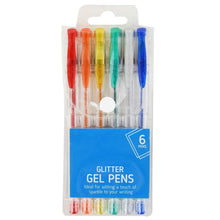 Load image into Gallery viewer, 6x Glitter Gel Pens Kids School Stationary B00P0ZRFRG STA1467 Unbranded 