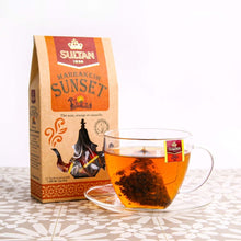 Load image into Gallery viewer, Multipacks of 4 or 10 Marrakesh Sunset Orange and Cinnamon Black Tea - 15 Pyramid Tea Bags 2gr (Pack of 4) Sultan Tea 
