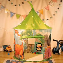 Load image into Gallery viewer, SOKA Play Tent Pop Up Indoor or Outdoor Garden Playhouse Dino Tent for Kids Childrens SOKA Play Imagine Learn 