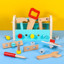 Load image into Gallery viewer, SOKA My First Toolbox Carpenter Wooden Building Tools Play Set Pretend Play 3+ SOKA Play Imagine Learn 