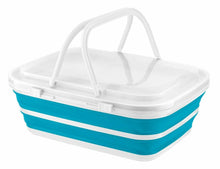 Load image into Gallery viewer, Home+ Collapsible Silicone 9 Litre Picnic Basket with Ice Blocks N/A 