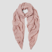 Load image into Gallery viewer, Oversized Scarf with Plain Cotton Design Pasal 150 x 180 Dusky 