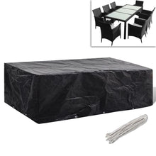 Load image into Gallery viewer, Garden Furniture Cover 8 Person Poly Rattan Set 10 Eyelets 300x140cm pasal 