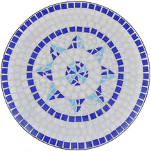 Load image into Gallery viewer, Bistro Table Blue and White 60 cm Mosaic vidaXL 