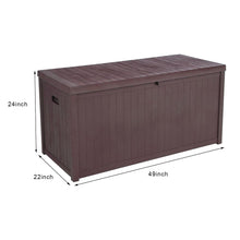 Load image into Gallery viewer, 113gal 430L Outdoor Garden Plastic Storage Deck Box Chest Tools Cushions Toys Lockable Seat Waterproof Unbranded 