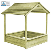 Load image into Gallery viewer, Outdoor Playhouse with Sandpit 128x120x145 cm Pinewood pasal 