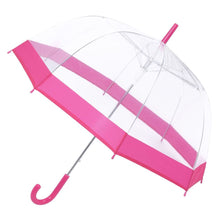 Load image into Gallery viewer, Dome Umbrella Transparent 58cm Pink Unbranded 