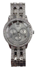 Load image into Gallery viewer, Ny London Gents Bling Watch Pi-7554 Silver Unbranded 