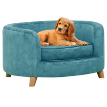 Load image into Gallery viewer, Dog Sofa 69x69x36 cm Plush vidaXL turquoise 