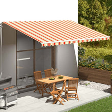 Load image into Gallery viewer, Awning Top Sunshade Canvas 3 x 2,5m to 6 x 3.5m (Frame Not Included) Pasal yellow and orange 500 x 300 cm 
