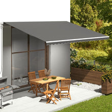 Load image into Gallery viewer, Awning Top Sunshade Canvas 3 x 2,5m to 6 x 3.5m (Frame Not Included) Pasal anthracite 500 x 350 cm 