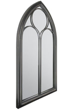 Load image into Gallery viewer, New Black Somerley Chapel Arch Garden Mirror 112 x 61 CM Unbranded 