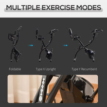 Load image into Gallery viewer, Folding Exercise Bike Upright Cycling Magnetic w\Resistance Band Unbranded 