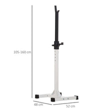 Load image into Gallery viewer, Heavy Duty Weight Stand Bar Barbell Squat Stand Power Rack, for Home, Gym HOMCOM 