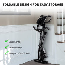 Load image into Gallery viewer, Folding Exercise Bike Upright Cycling Magnetic w\Resistance Band Unbranded 