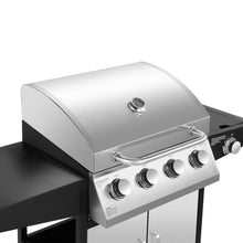 Load image into Gallery viewer, BBQ Grill with 4 Stainless Steel Burners &amp; Side Burner Unbranded 