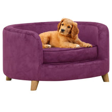 Load image into Gallery viewer, Dog Sofa 69x69x36 cm Plush vidaXL burgundy 
