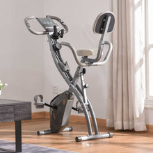 Load image into Gallery viewer, Folding Upright Exercise Bike Recumbent Cycling Magnetic w\ Band Unbranded 