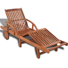 Load image into Gallery viewer, Sun Lounger Solid Acacia Wood pasal 