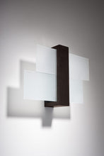 Load image into Gallery viewer, Wall Lamp FENIKS 1 Wenge Wood/Glass Lamp Modern Loft LED E27 SOLLUX 
