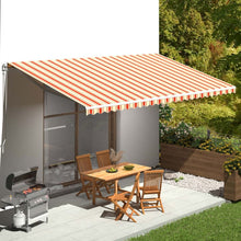 Load image into Gallery viewer, Awning Top Sunshade Canvas 3 x 2,5m to 6 x 3.5m (Frame Not Included) Pasal yellow and orange 600 x 300 cm 