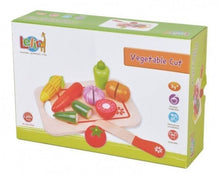 Load image into Gallery viewer, Lelin Wooden Vegetable Cut Food Toy Kitchen Shopping Grocery For Childrens pasal 