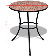 Load image into Gallery viewer, Bistro Table Terracotta 60 cm Mosaic pasal 