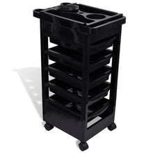 Load image into Gallery viewer, Hair Salon Plastic Trolley with Wheels vidaXL 